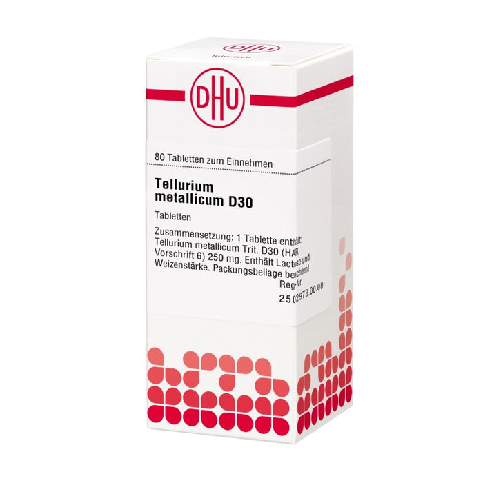 DHU Tellurium metallicum D30 Tabletten, 80 St. Tabletten