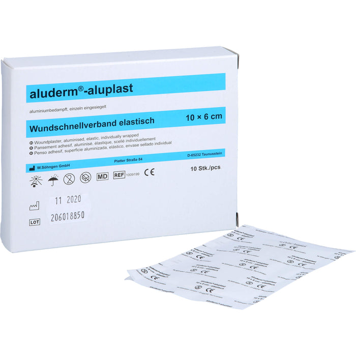 aluderm-aluplast elastisch 1 m x 6 cm Wundauflage, 1 pcs. Patch