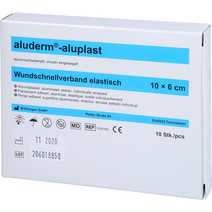 aluderm-aluplast elastisch 1 m x 6 cm Wundauflage, 1 St. Pflaster