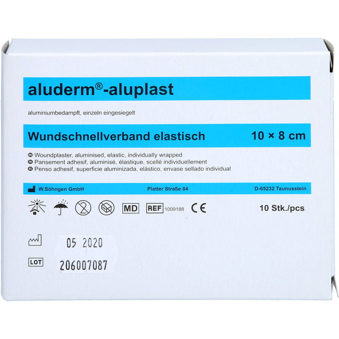 aluderm-aluplast elastisch 1 m x 8 cm Wundauflage, 1 pcs. Patch