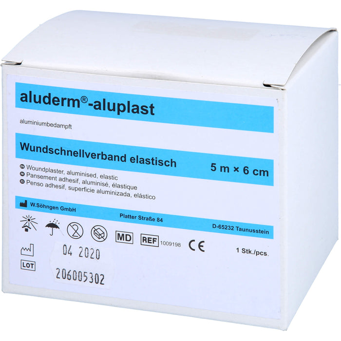 Aluderm Aluplast elastische Wundauflage 5 m x 6 cm, 1 pcs. Patch