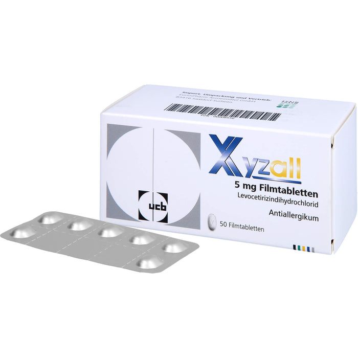 Xyzall 5 mg Eurim Filmtabletten bei Allergien, 50 pc Tablettes