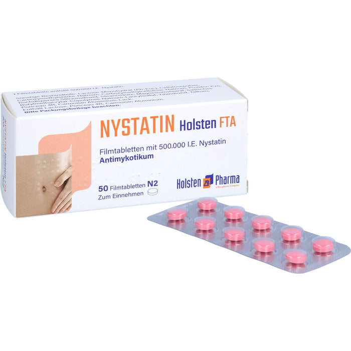 Nystatin Holsten Filmtabletten, 50 pc Tablettes