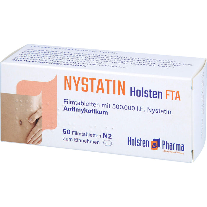 Nystatin Holsten Filmtabletten, 50 pcs. Tablets