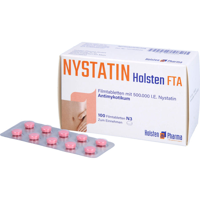 Nystatin Holsten FTA, Filmtabletten mit 500.000 I.E. Nystatin, 100 St. Tabletten