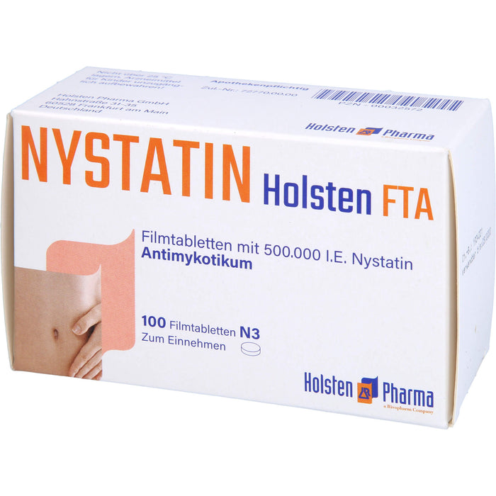 Nystatin Holsten Filmtabletten  Antimykotikum, 100 pc Tablettes