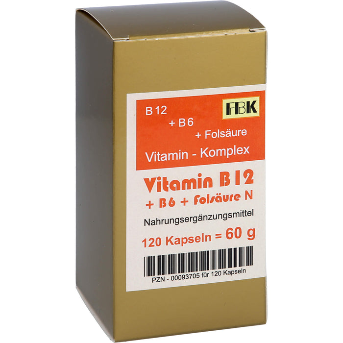 Vitamin B12 + B6 + Folsäure Komplex N, 120 St KAP