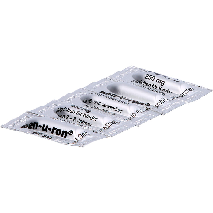 ben-u-ron 250 mg Zäpfchen bei Schmerzen und Fieber, 10 pcs. Suppositories