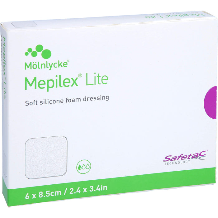 Mepilex Lite Schaumverband 6x8,5 cm steril, 5 St VER