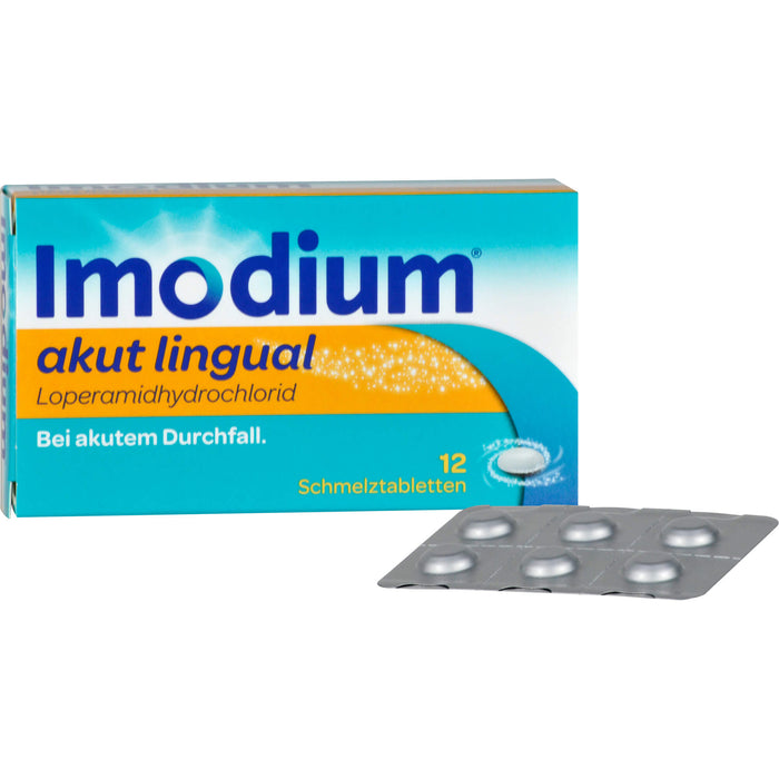 Imodium akut lingual 2 mg Schmelztabletten Reimport EurimPharm, 12 St. Tabletten