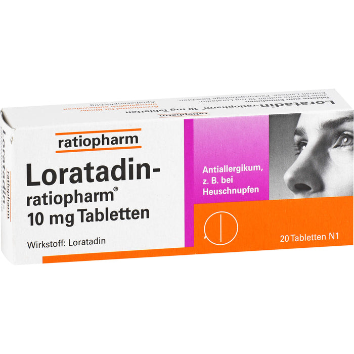 Loratadin-ratiopharm, 20 pcs. Tablets