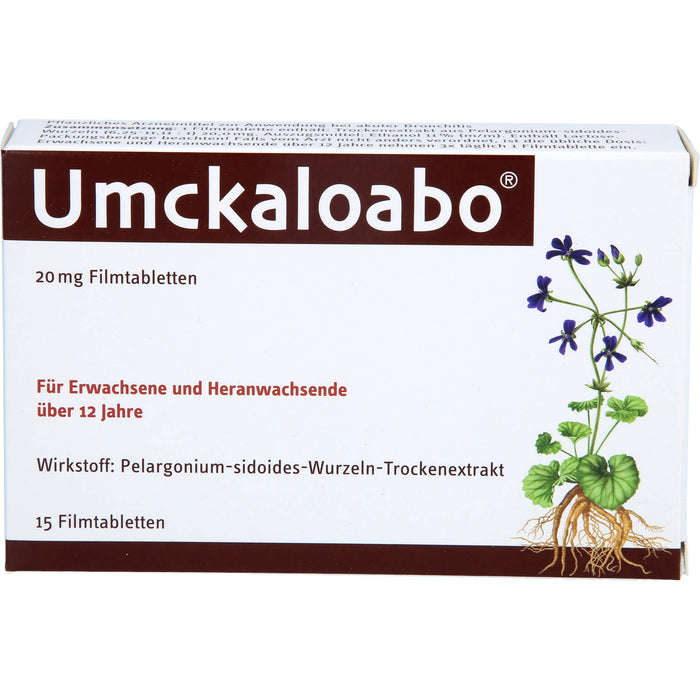 Umckaloabo 20 mg Filmtabletten, 15 St. Tabletten