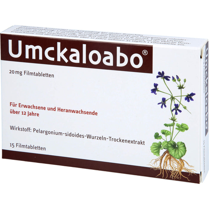 Umckaloabo 20 mg Filmtabletten, 15 pc Tablettes