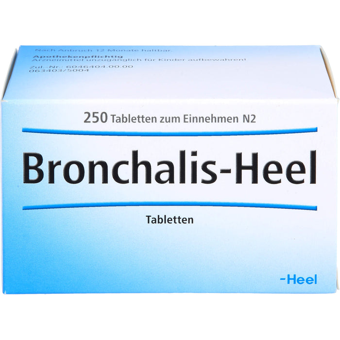 Bronchalis-Heel Tabletten bei Erkrankungen der Atemwege, 250 pc Tablettes