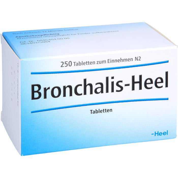 Bronchalis-Heel Tabletten bei Erkrankungen der Atemwege, 250 pc Tablettes