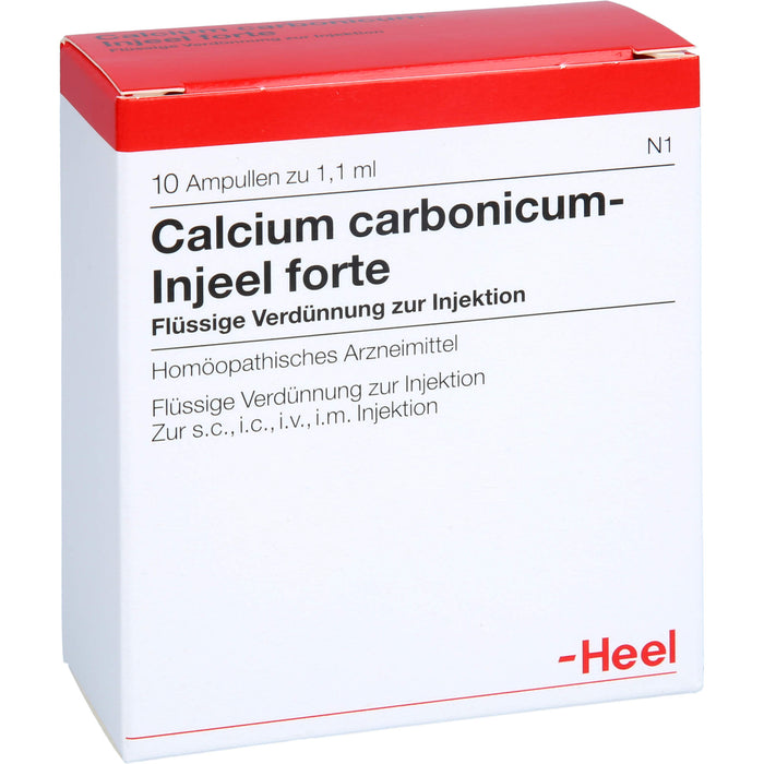 Heel Calcium carbonicum Injeel forte flüssige Verdünnung, 10 St. Ampullen