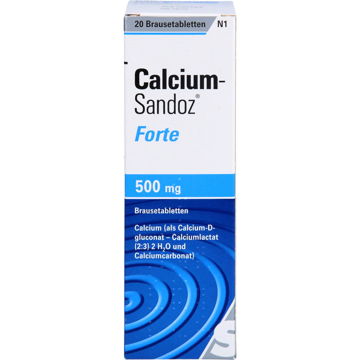 Calcium-Sandoz forte Brausetabletten, 20 pcs. Tablets