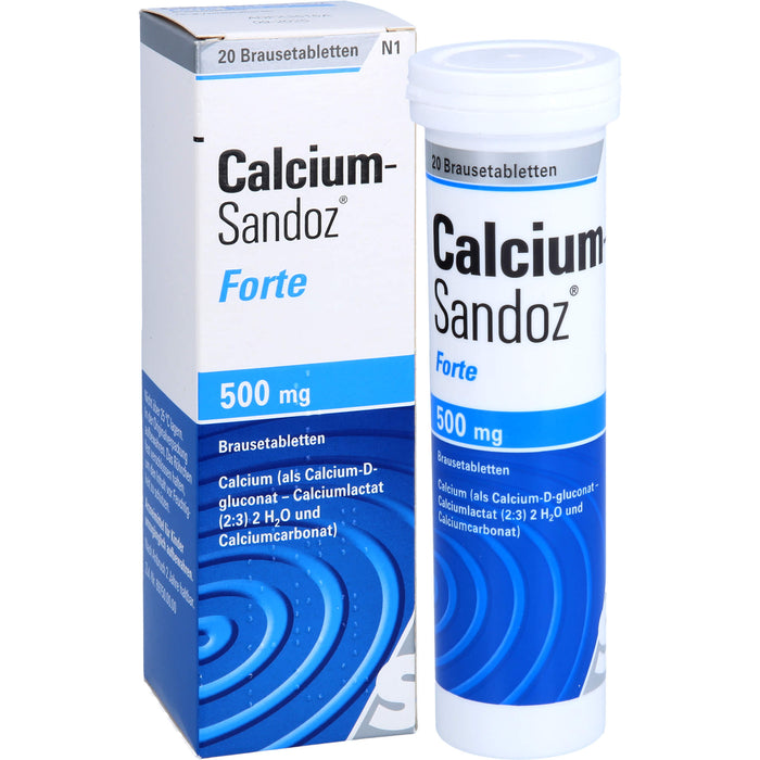 Calcium-Sandoz forte Brausetabletten, 20 pcs. Tablets