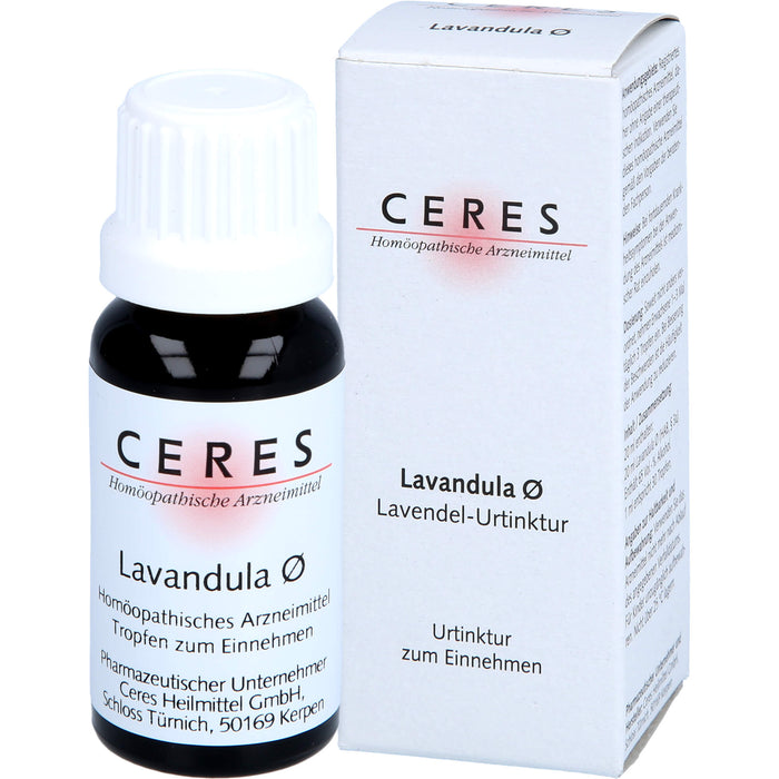 CERES Lavandula ø Urtinktur, 20 ml Lösung