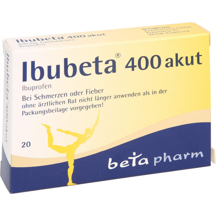 Ibubeta 400 akut Tabletten, 20 pc Tablettes