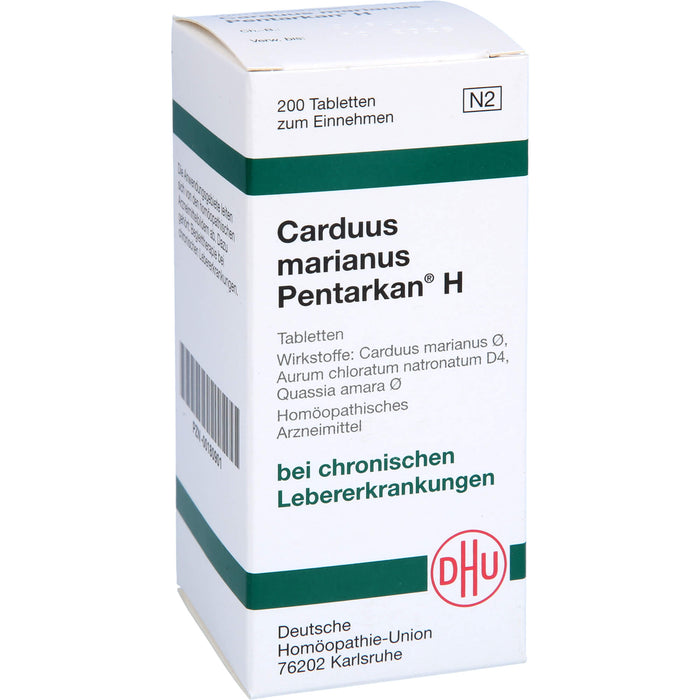 DHU Carduus marianus Pentarkan H Tabletten, 200 pcs. Tablets