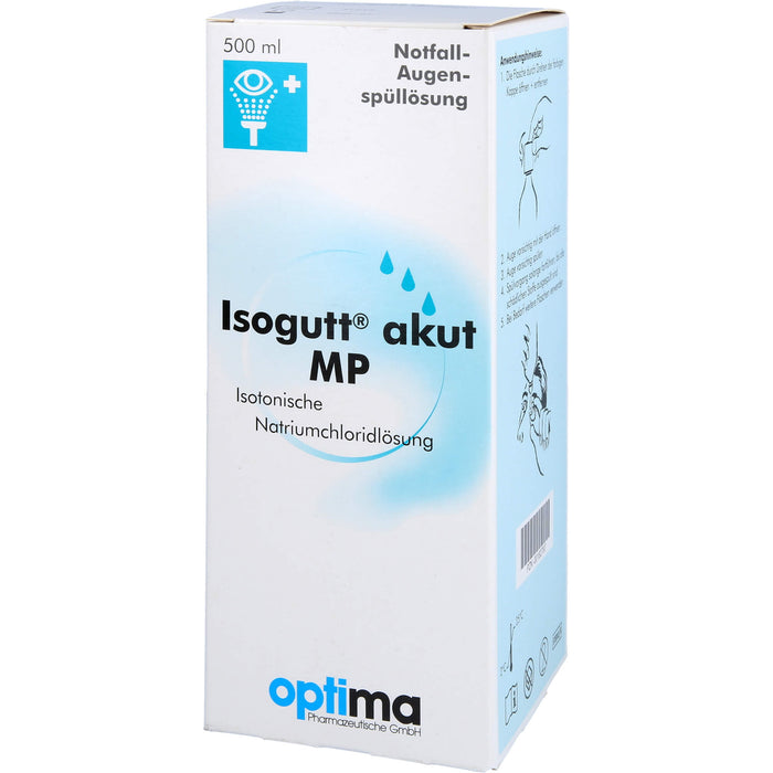 Isogutt akut MP Notfall-Augenspüllösung, Isotonische Natriumchloridlösung, 500 ml Solution