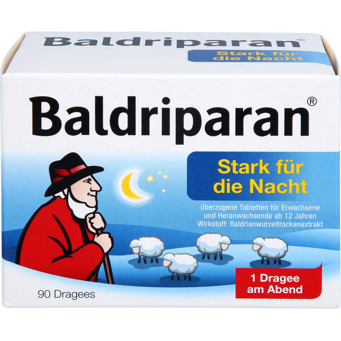 Baldriparan stark für die Nacht Dragees, 90 St. Tabletten