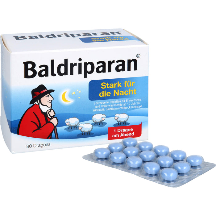 Baldriparan stark für die Nacht Dragees, 90 St. Tabletten