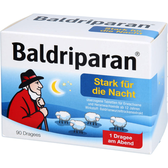 Baldriparan stark für die Nacht Dragees, 90 pc Tablettes