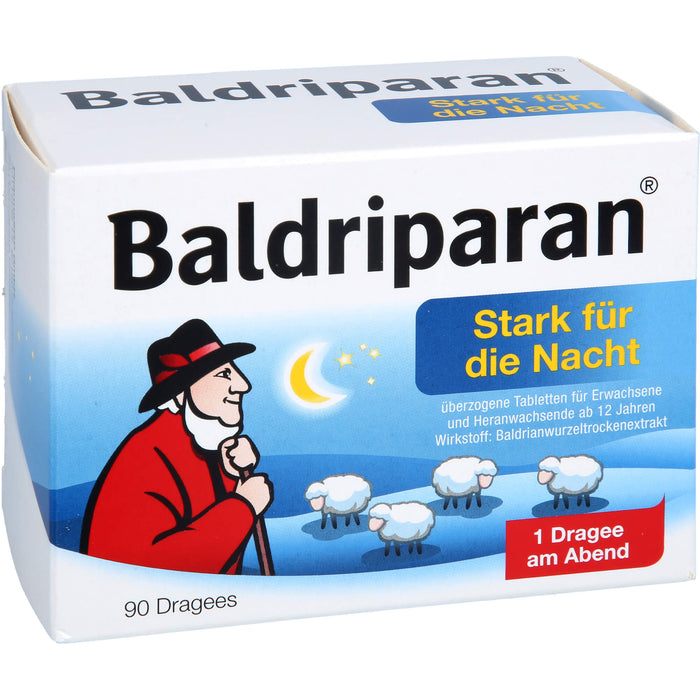 Baldriparan stark für die Nacht Dragees, 90 St. Tabletten