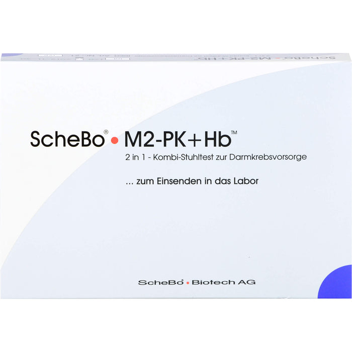 ScheBo M2-PK + Hb 2in1 Kombi-Darmkrebsvorsorge Stuhltest, 1 pcs. Test