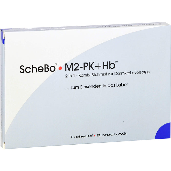 ScheBo M2-PK + Hb 2in1 Kombi-Darmkrebsvorsorge Stuhltest, 1 St. Test