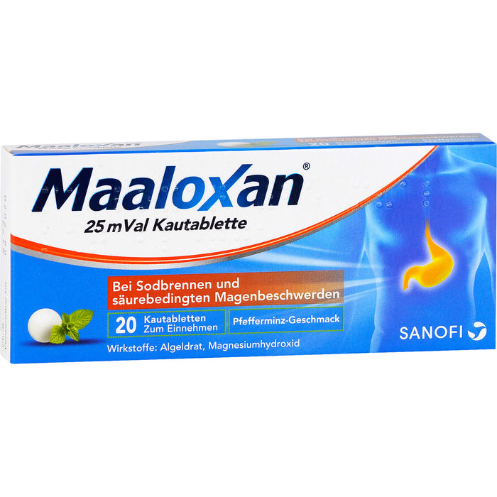 Maalox 25 mVal Kautabletten Reimport Kohlpharma, 20 St. Tabletten