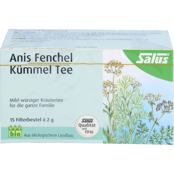 Salus Anis Fenchel Kümmel Tee, 15 pc Sac filtrant