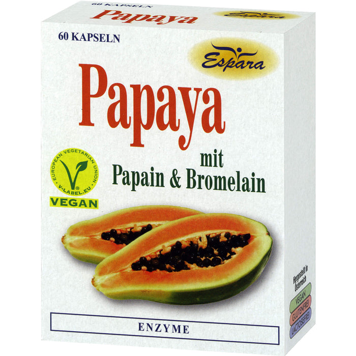 Espara Papaya Enzyme Kapseln, 60 pcs. Capsules