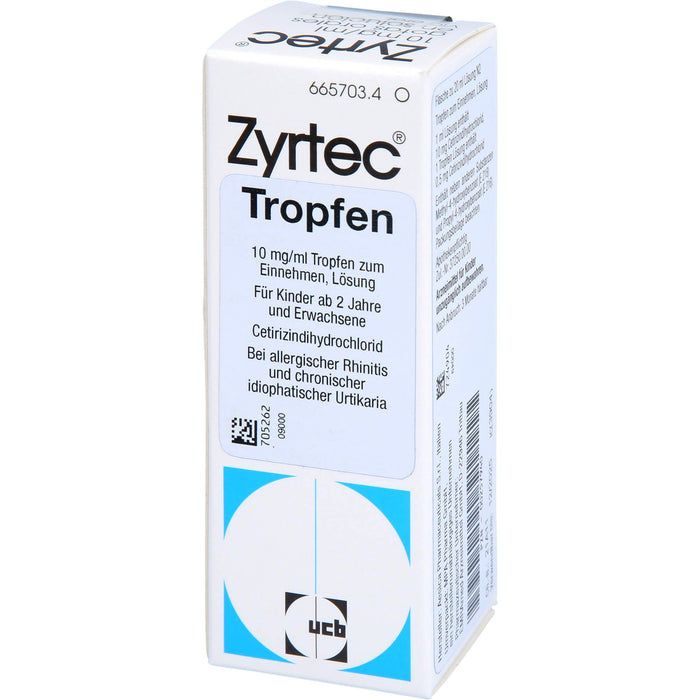 Zyrtec 10 mg/ml Emra Tropfen zum Einnehmen, 20 ml Lösung