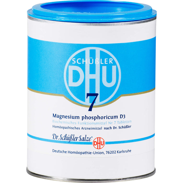 DHU Schüßler-Salz Nr. 7 Magnesium phosphoricum D3 – Das Mineralsalz der Muskeln und Nerven – das Original, 1000 St. Tabletten