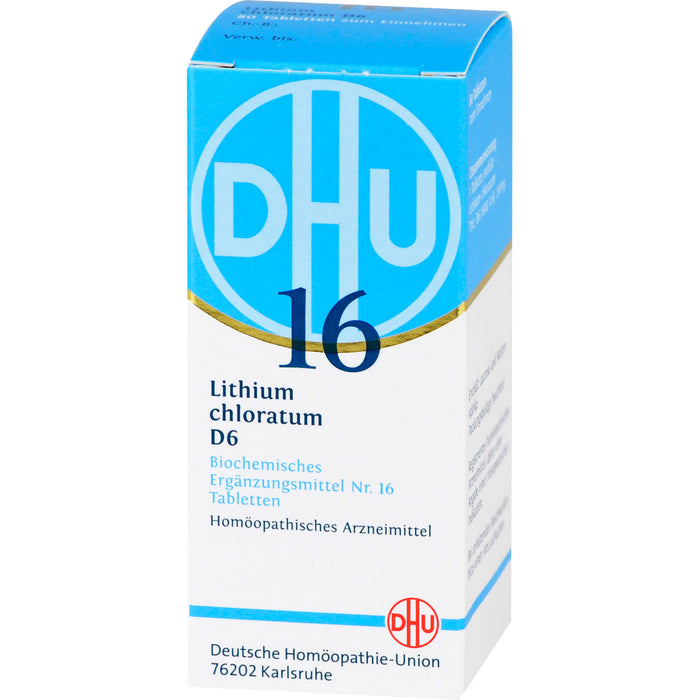 DHU Schüßler-Salz Nr. 16 Lithium chloratum D6 Tabletten, 80 pcs. Tablets