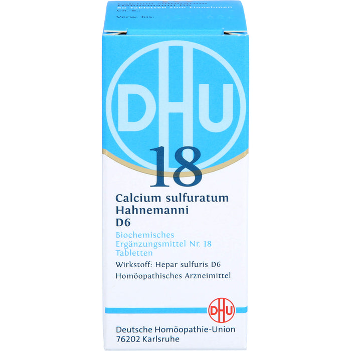 DHU Biochemie  18 Calcium sulfuratum Hahnemanni D6 Tabletten, 80 pcs. Tablets