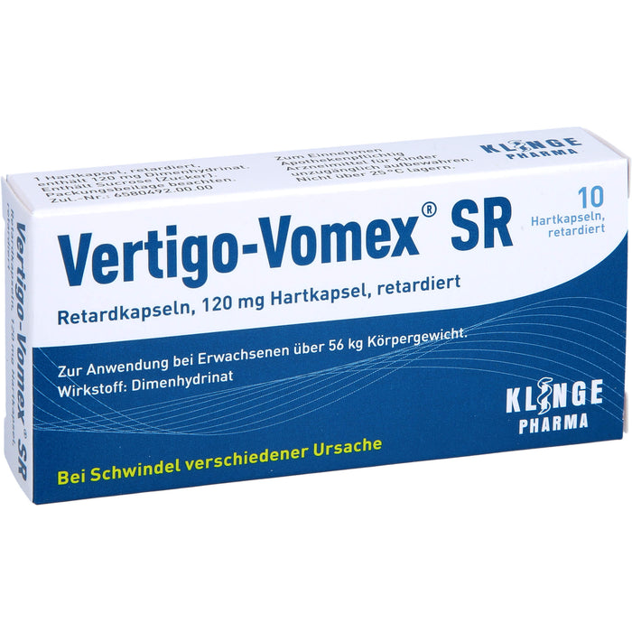 Vertigo-Vomex SR Retardkapseln, 10 St. Kapseln