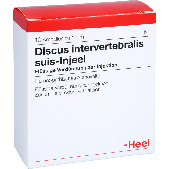 Heel Discus intervertebralis suis-Injeel flüssige Verdünnung, 10 St. Ampullen