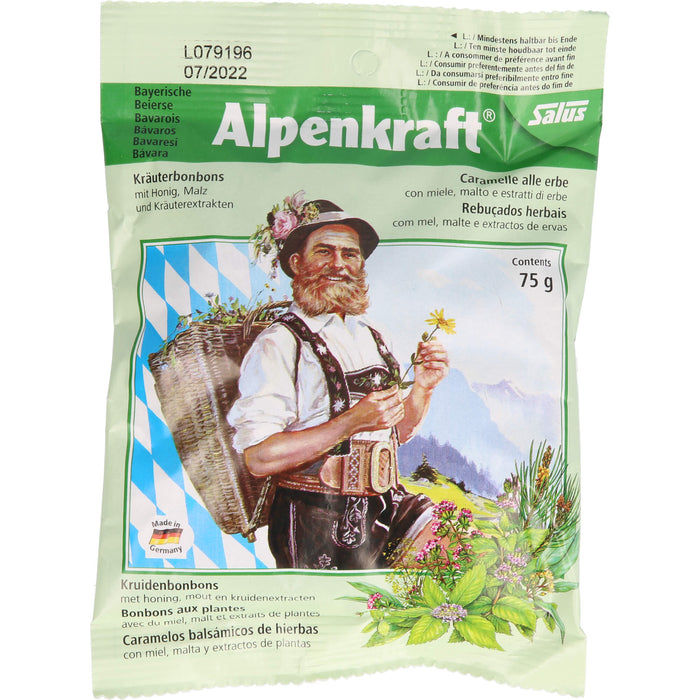 Salus Bayerische Alpenkraft Kräuterbonbons, 75 g Bonbons