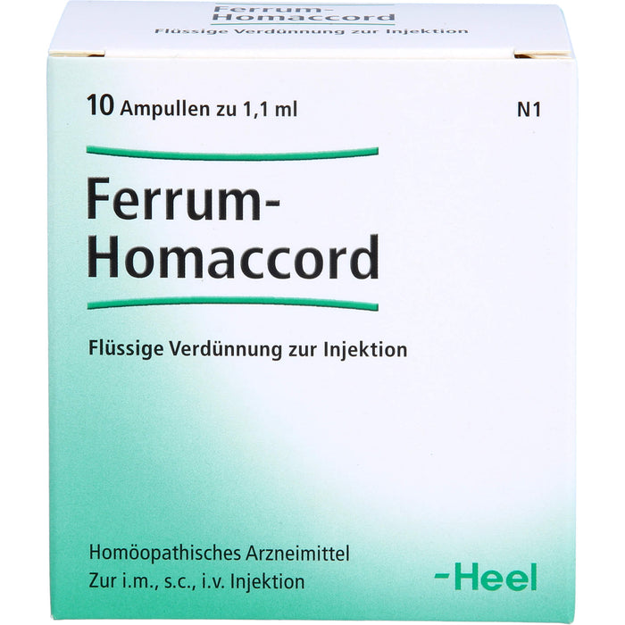 Ferrum-Homaccord Inj.-Lsg., 10 St. Ampullen