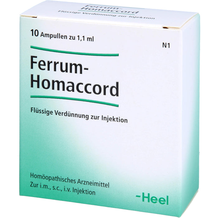 Ferrum-Homaccord Inj.-Lsg., 10 St. Ampullen