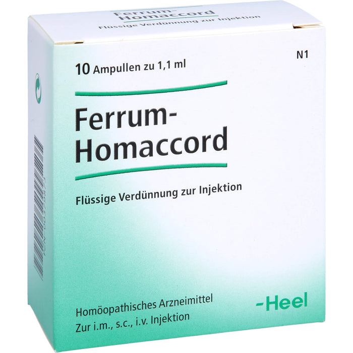 Ferrum-Homaccord flüssige Verdünnung, 10 pc Ampoules