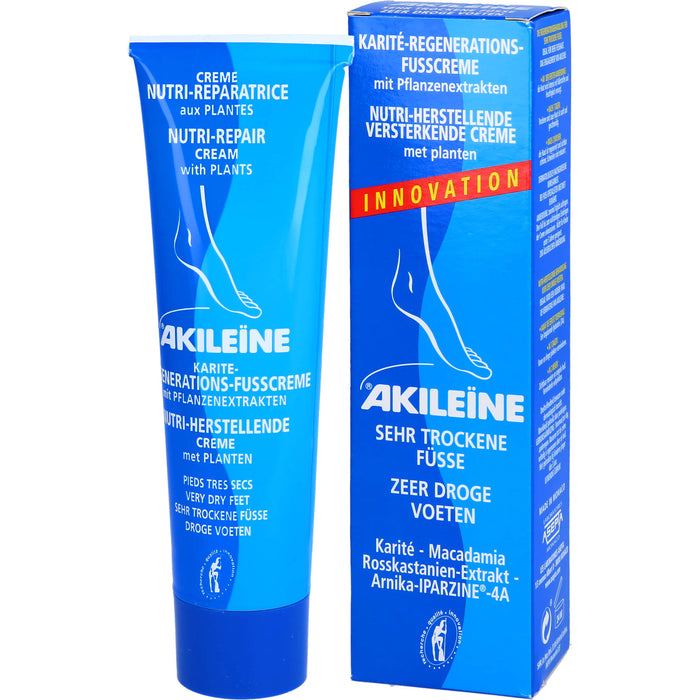 AKILEÏNE Karité-Regenerations-Fußcreme, 100 ml Creme