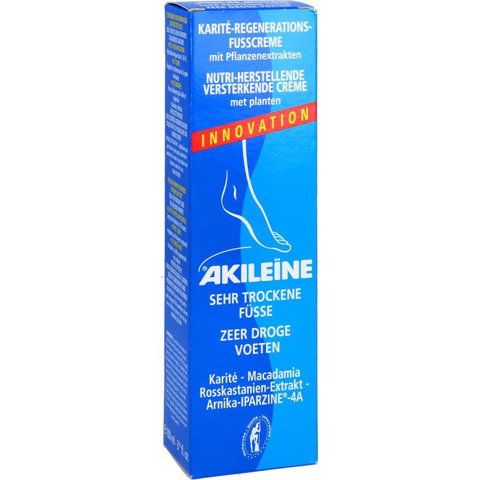 AKILEÏNE Karité-Regenerations-Fußcreme, 100 ml Cream