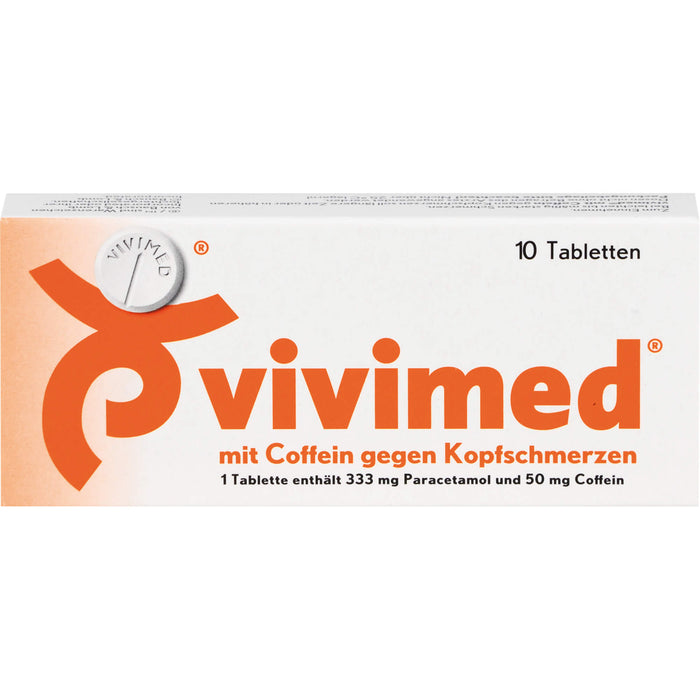 vivimed mit Coffein gegen Kopfschmerzen Tabletten, 10 pc Tablettes