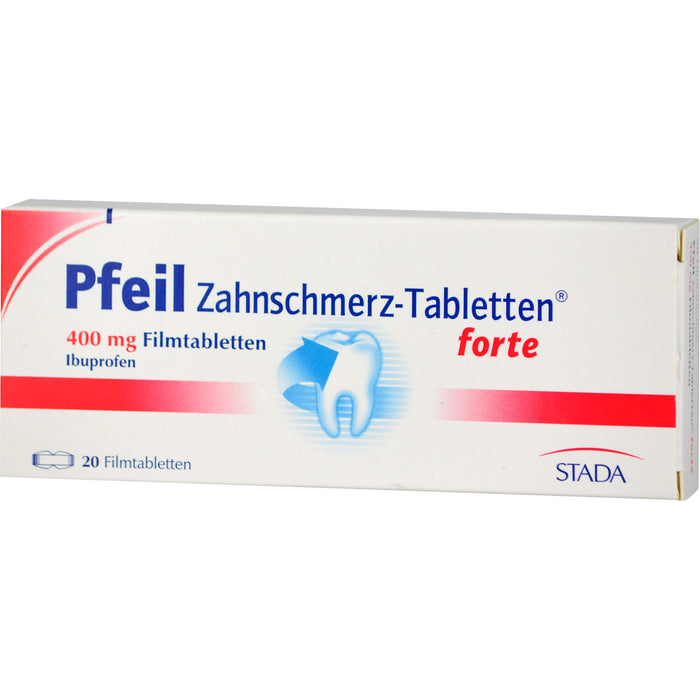 Pfeil Zahnschmerz-Tabletten forte 400 mg Ibuprofen, 20 pcs. Tablets