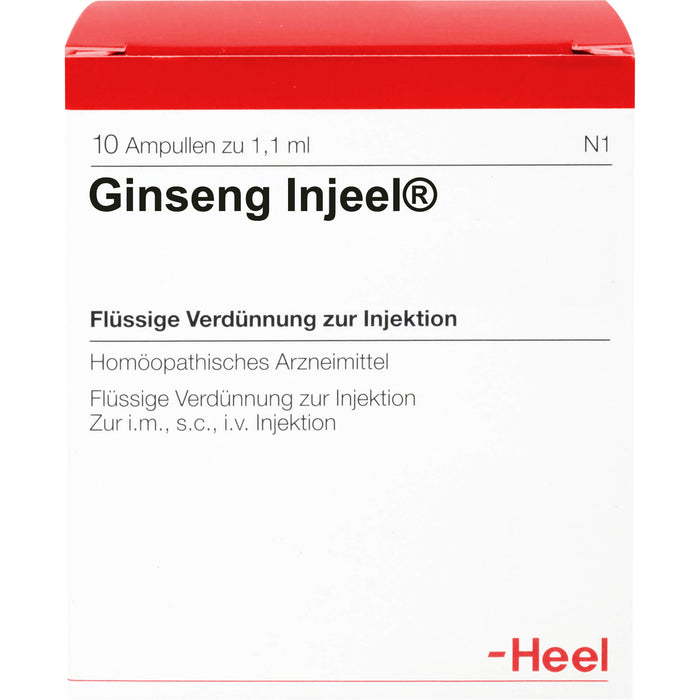 Heel Ginseng-Injeel flüssige Verdünnung zur Injektion, 10 pcs. Ampoules